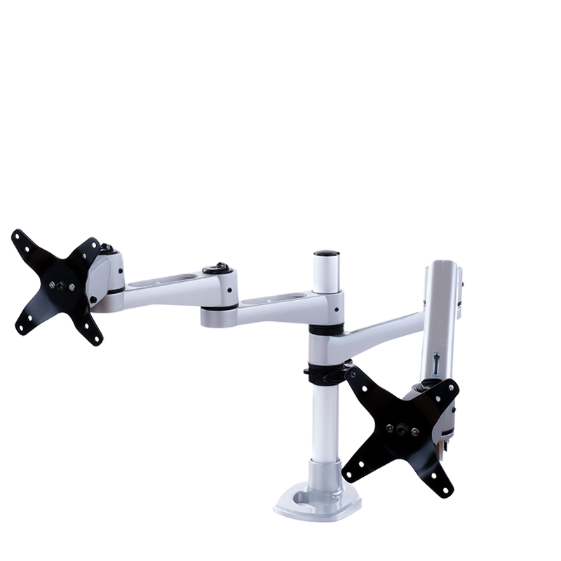 ergosolid supporto da scrivania per 2 monitor