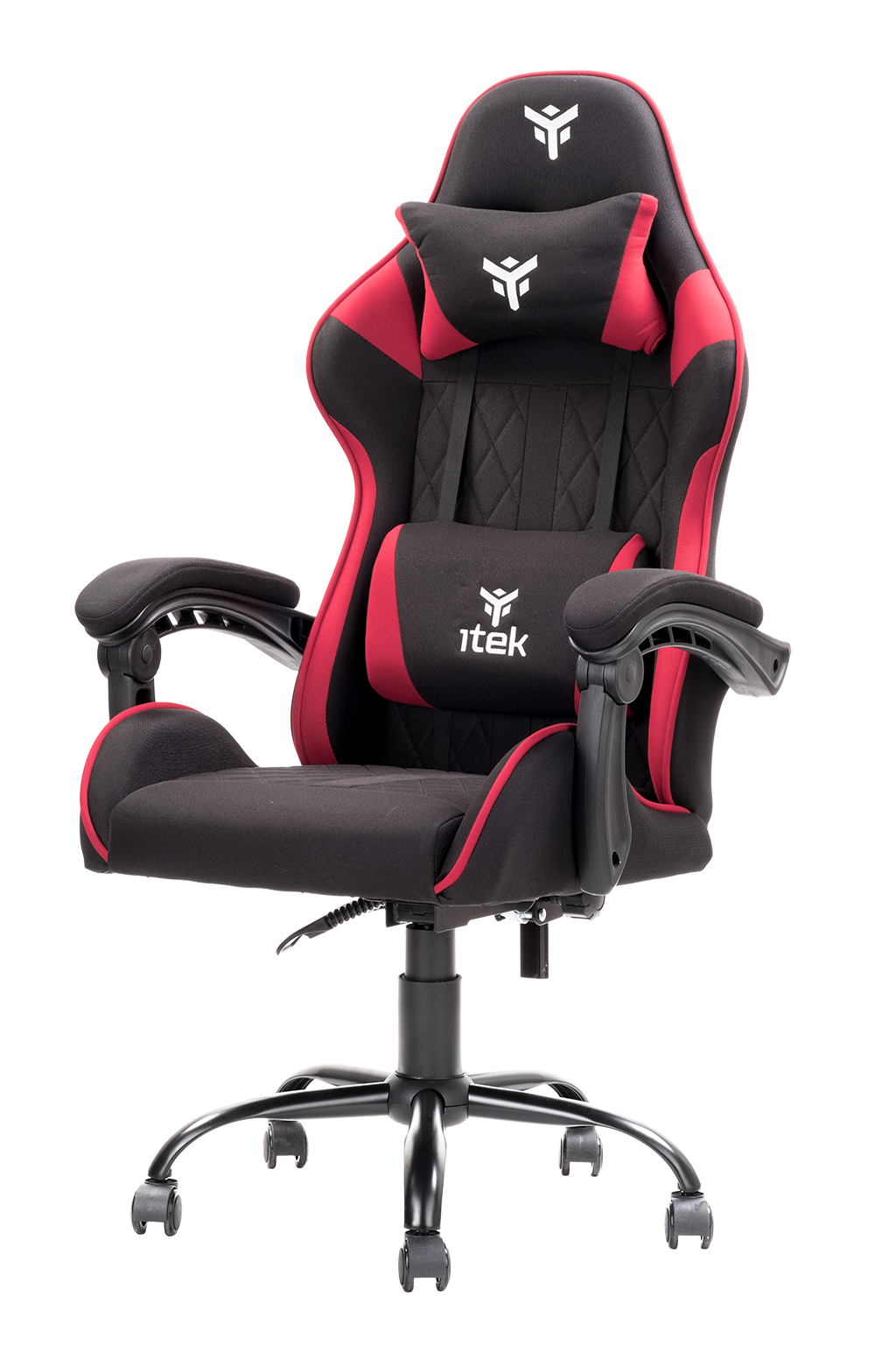 Itek Gaming Chair Rhombus FF10 Tessuto Nero Normale 
